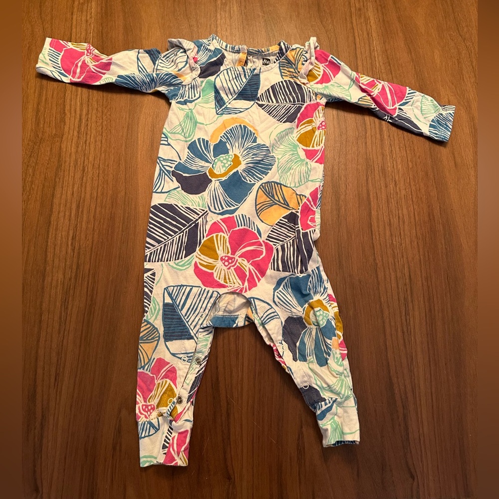 Tea Collection Floral Kids One Piece